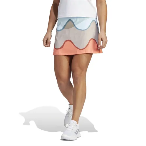 adidas Womens X Marimekko Aeroready Tennis Skirt Multi Color/Ice Blue