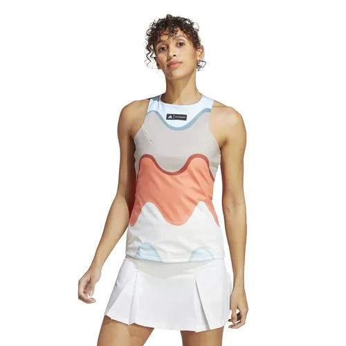 adidas Womens X Marimekko Aeroready Tennis Tank Top Multicolour/Semi Coral