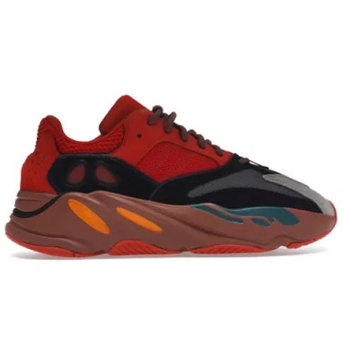 Adidas , Yeezy Boost 700 Hi-Res Red Sneakers ,Red male, Sizes: