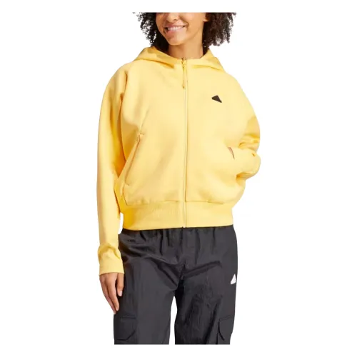 Adidas , Zip-throughs ,Yellow female, Sizes: