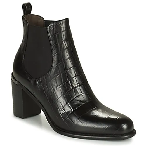 Adige  FANY V5 CAIMAN NOIR  women's Low Ankle Boots in Black