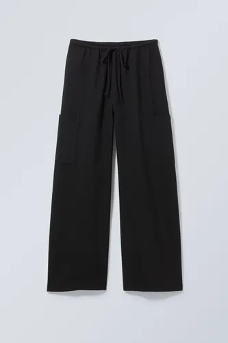 Adisa Suiting Cargo Trousers - Black