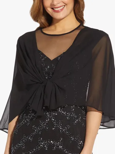 Adrianna Papell Chiffon Cover Up - Black - Female