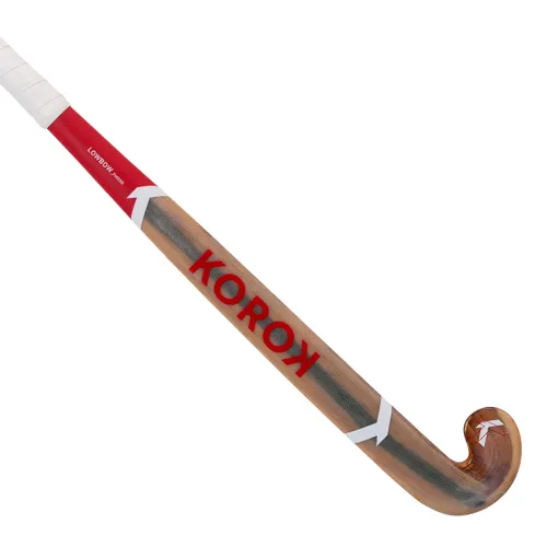 Adult Advanced Wood And 30% Carbon Low Bow Indoor Hockey Stick Fh930w - Wood/red