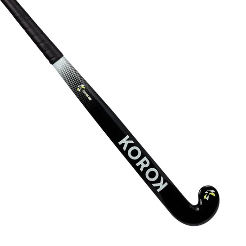 Adult Beginner Mid Bow Fibreglass Field Hockey Stick Fh100 - Black/white