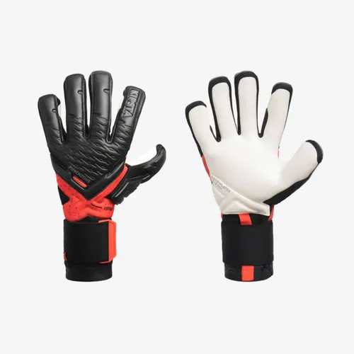 Adult Football Goalkeeper Gloves F900 Viralto - Black/red