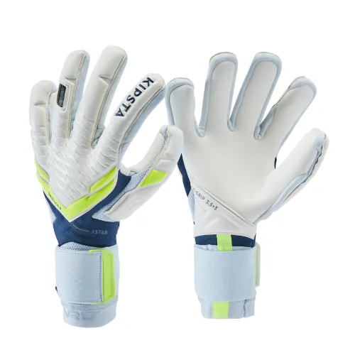 Adult Football Goalkeeper Gloves F900 Viralto Shielder - Grey/blue/yellow