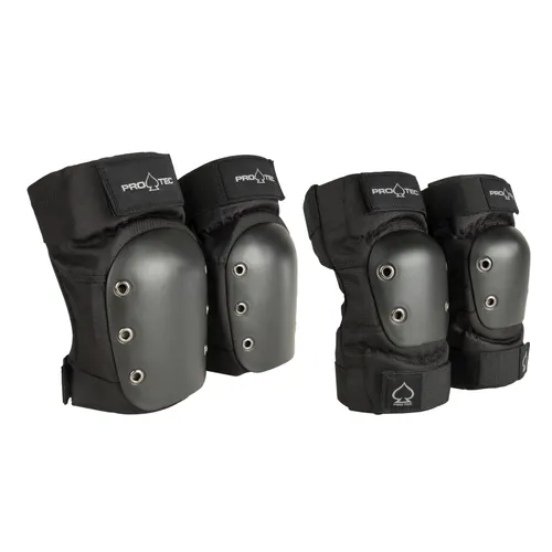 Adult Skateboarding Knee And Elbow Pads - Black