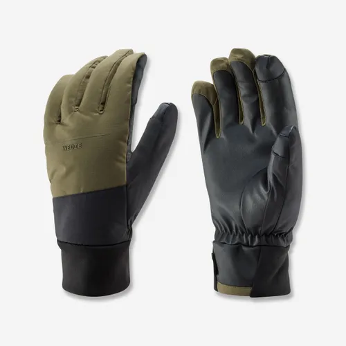 Adult Ski 100 Gloves - Light - Khaki / Black
