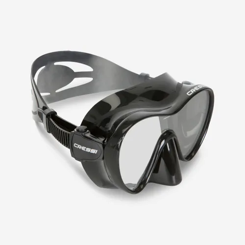 Adult Snorkelling And Sea Diving Frameless Mask Cressi F1 Black