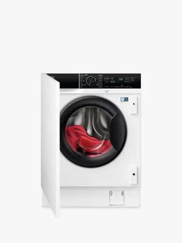 AEG 7000 LLF7C8636BI Integrated Washing Machine, 8kg Load, 1600rpm Spin - White - Unisex