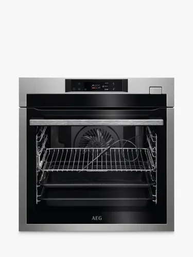 AEG 8000 BSE782380M Built-In Electric Single Oven with Steam Function, Stainless Steel - Stainless Steel - Unisex