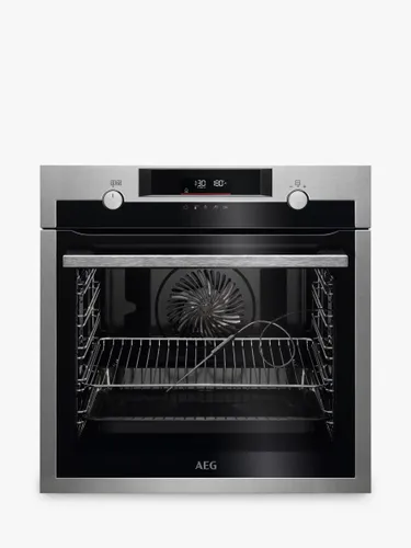 AEG BPE556060M Built In Electric Single Oven, Stainless Steel - Stainless Steel - Unisex