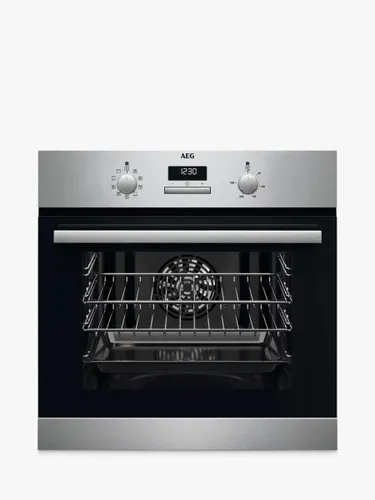 AEG BSX23101XM Built In Electric Single Oven, Stainless Steel - Stainless Steel - Unisex