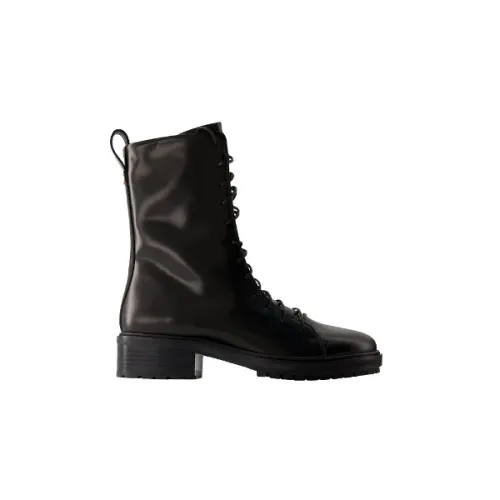 aeyde , Leather boots ,Black female, Sizes: