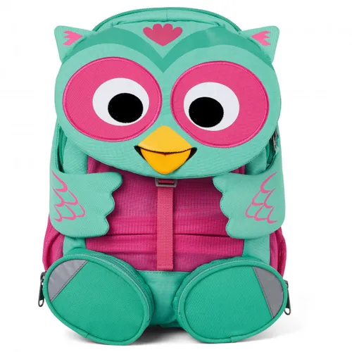 Affenzahn - Large Friend Owl - Kids' backpack size 8 l, turquoise
