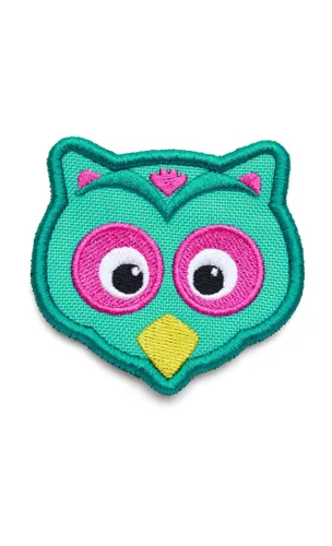 Affenzahn Unisex Kid's owl VE3 Velcro Badges