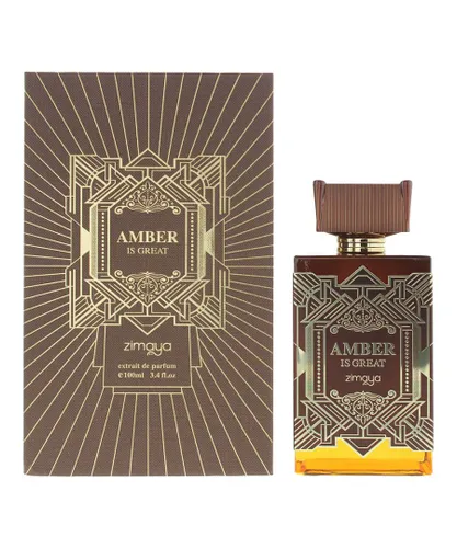 Afnan Mens Zimaya Amber Is Great Extrait de Parfum 100ml Spray for Him - One Size