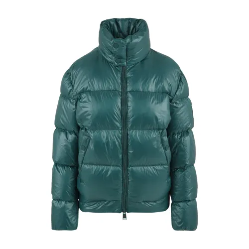 Afterlabel , Green Quilted Coat with Zippered Side Pockets ,Green male, Sizes: