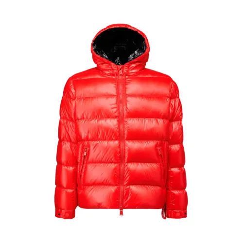 Afterlabel , Red DNA Symbol Men Verbier Puffer ,Red male, Sizes: