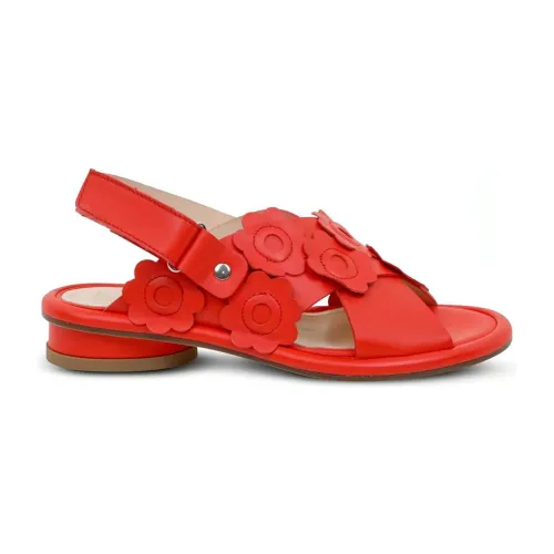 AGL , Flat Sandals ,Red female, Sizes: