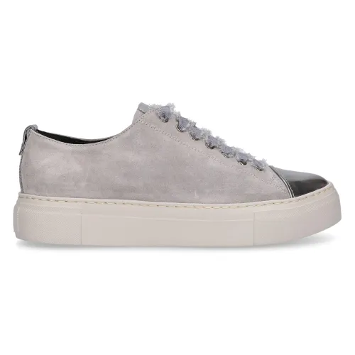 AGL , Sneakers low D925065 Veloursleder ,Gray female, Sizes: