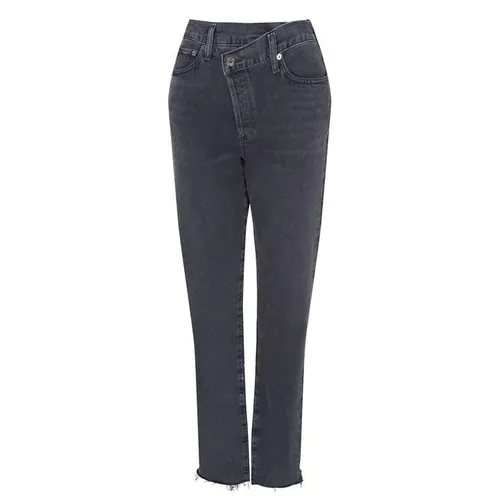 AGOLDE Criss Cross Upsized Straight Jeans - Black