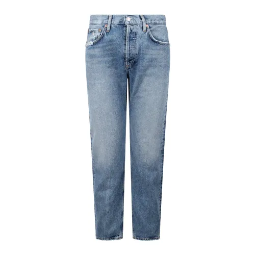 Agolde , Cropped Straight-Leg Jeans ,Blue female, Sizes: