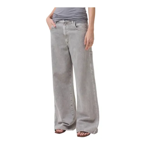 Agolde , Wide Jeans ,Gray female, Sizes: