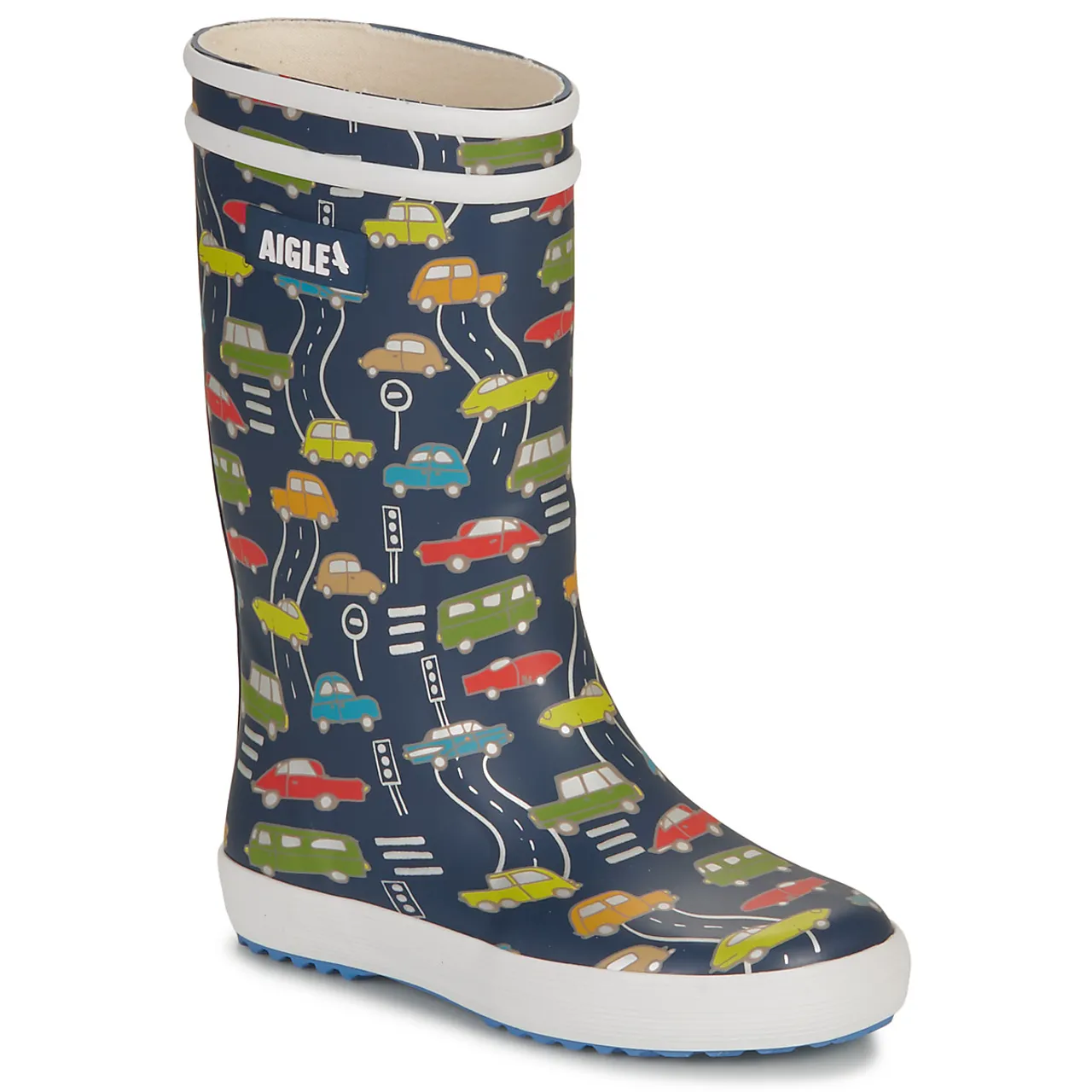 Aigle  LOLLY POP PLAY  boys's Children's Wellington Boots in Marine