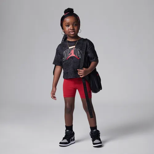 Air Jordan Flight Bike Shorts Set Toddler 2-piece Set - Red - Polyester