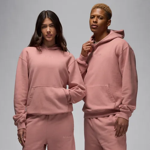 Air Jordan Wordmark Men's Fleece Hoodie - Pink - Cotton
