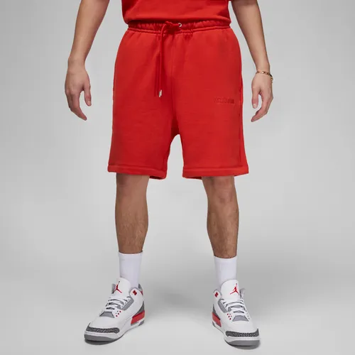 Air Jordan Wordmark Men's Fleece Shorts - Red - Cotton