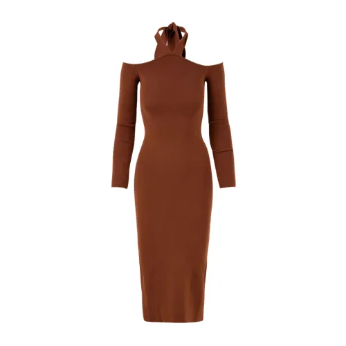 Akep , Fashionable Akep Dress ,Brown female, Sizes: