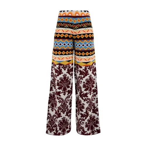 Akep , MultiColour Trousers for Women ,Multicolor female, Sizes: