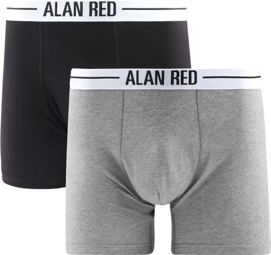 Alan Red Boxer Shorts 2-Pack Black Grey