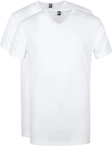Alan Red Vermont T-Shirt V-Neck (2Pack) White