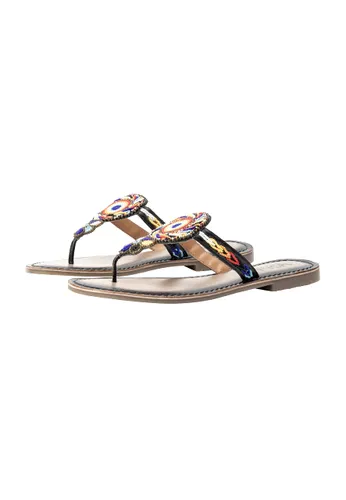 ALARY Women's Beaded Embroidery Sandals