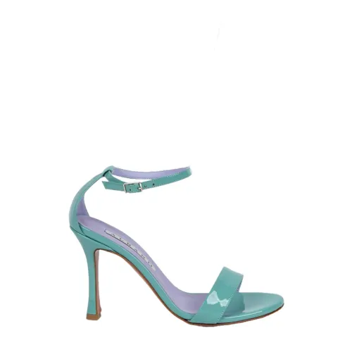 Albano , Aquamarine Ankle Strap Sandals ,Blue female, Sizes: