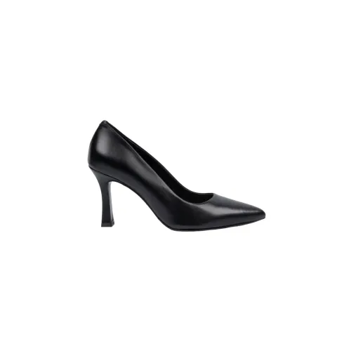 Albano , Black Decollette Model 2553 with 80mm Heel ,Black female, Sizes: