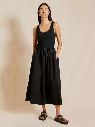 Albaray Jersey Vest Midi Dress - Black - Female