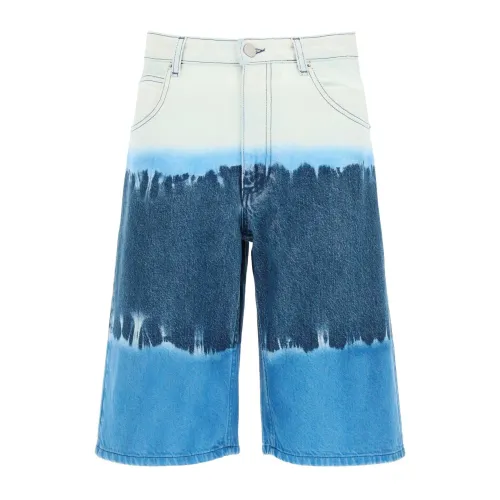 Alberta Ferretti , Blue Denim Shorts for Women ,Blue female, Sizes: