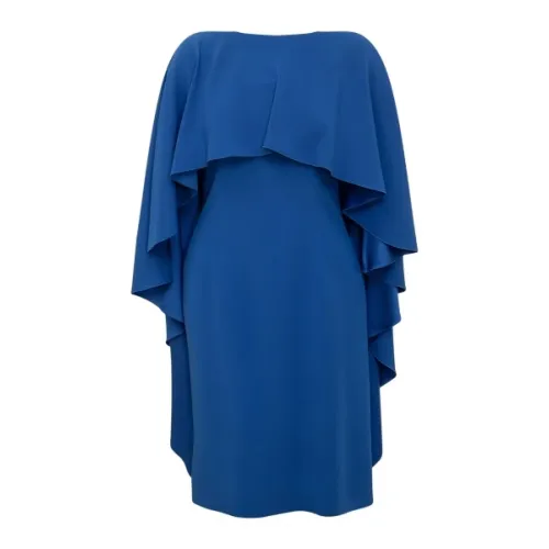 Alberta Ferretti , Elegant Electric Blue Dress ,Blue female, Sizes: