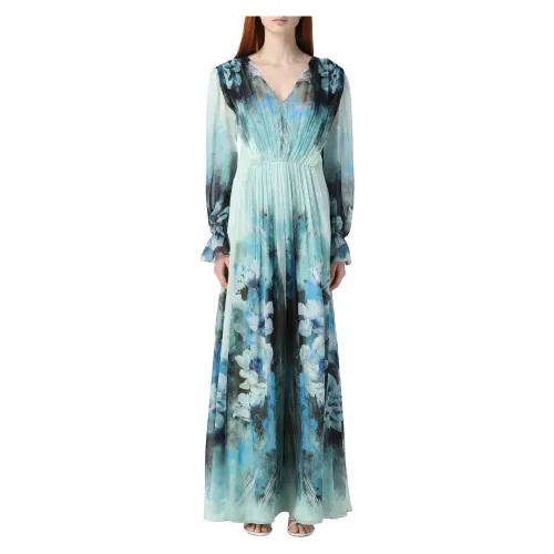 Alberta Ferretti , Maxi Dress ,Blue female, Sizes:
