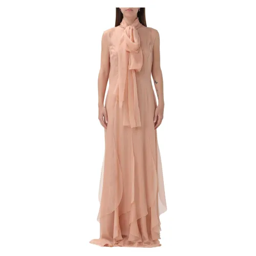 Alberta Ferretti , Maxi Dresses ,Pink female, Sizes: