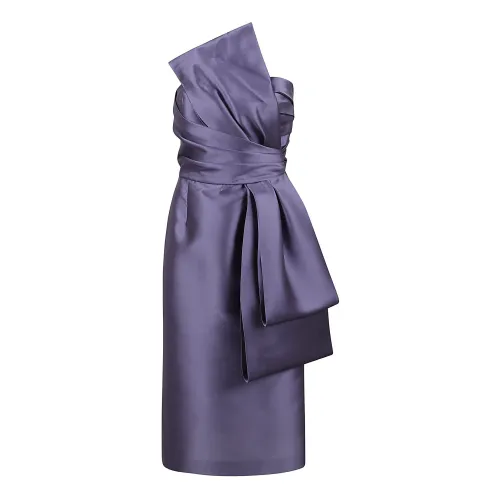 Alberta Ferretti , Mikado Dress ,Purple female, Sizes: