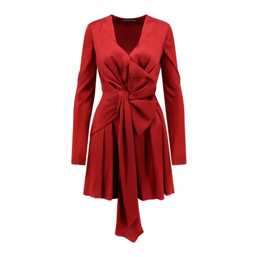 Alberta Ferretti , Women`s Clothing Dress Red Aw23 ,Red female, Sizes: