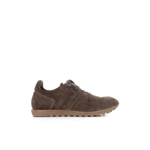 Alberto Fasciani , Brown Suede Sneakers with Removable Insole ,Brown male, Sizes: