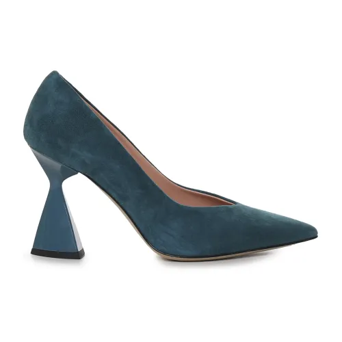 Alchimia , Turquoise Suede Pointed Heel Decolleté ,Blue female, Sizes: