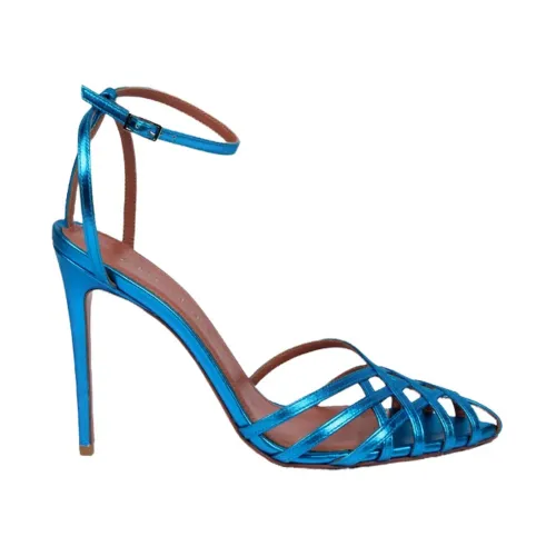 Aldo Castagna , High Heel Sandals ,Blue female, Sizes:
